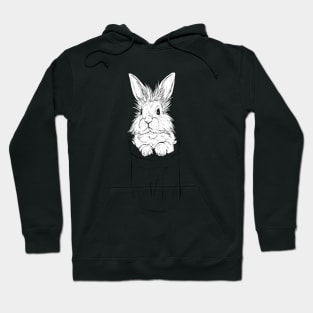 Löwenkopf Hase im Beutel Hoodie